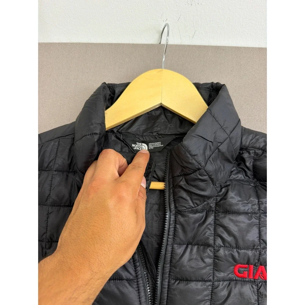 The North Face Thermoball Eco Vest Mens XL Black Quilted Insulated Giant Logo